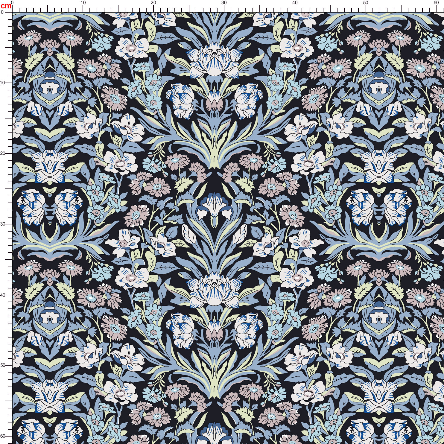 Multi Colorways Liberty Floral Seamless Print Patterns - Tailored Fabric Service by Prinstitch