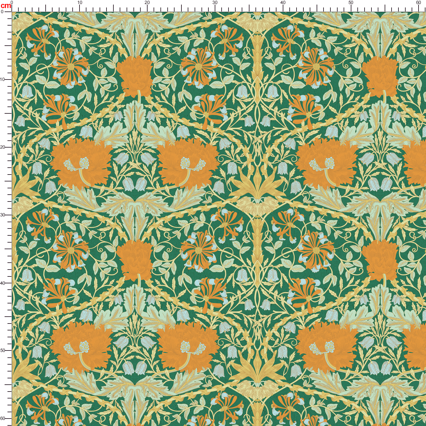 Multi Colorways Liberty Floral Seamless Print Patterns - Tailored Fabric Service by Prinstitch