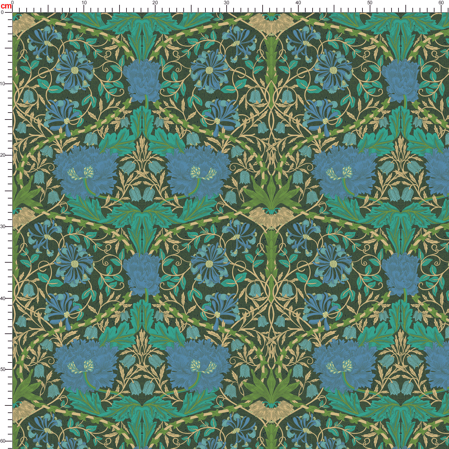 Multi Colorways Liberty Floral Seamless Print Patterns - Tailored Fabric Service by Prinstitch