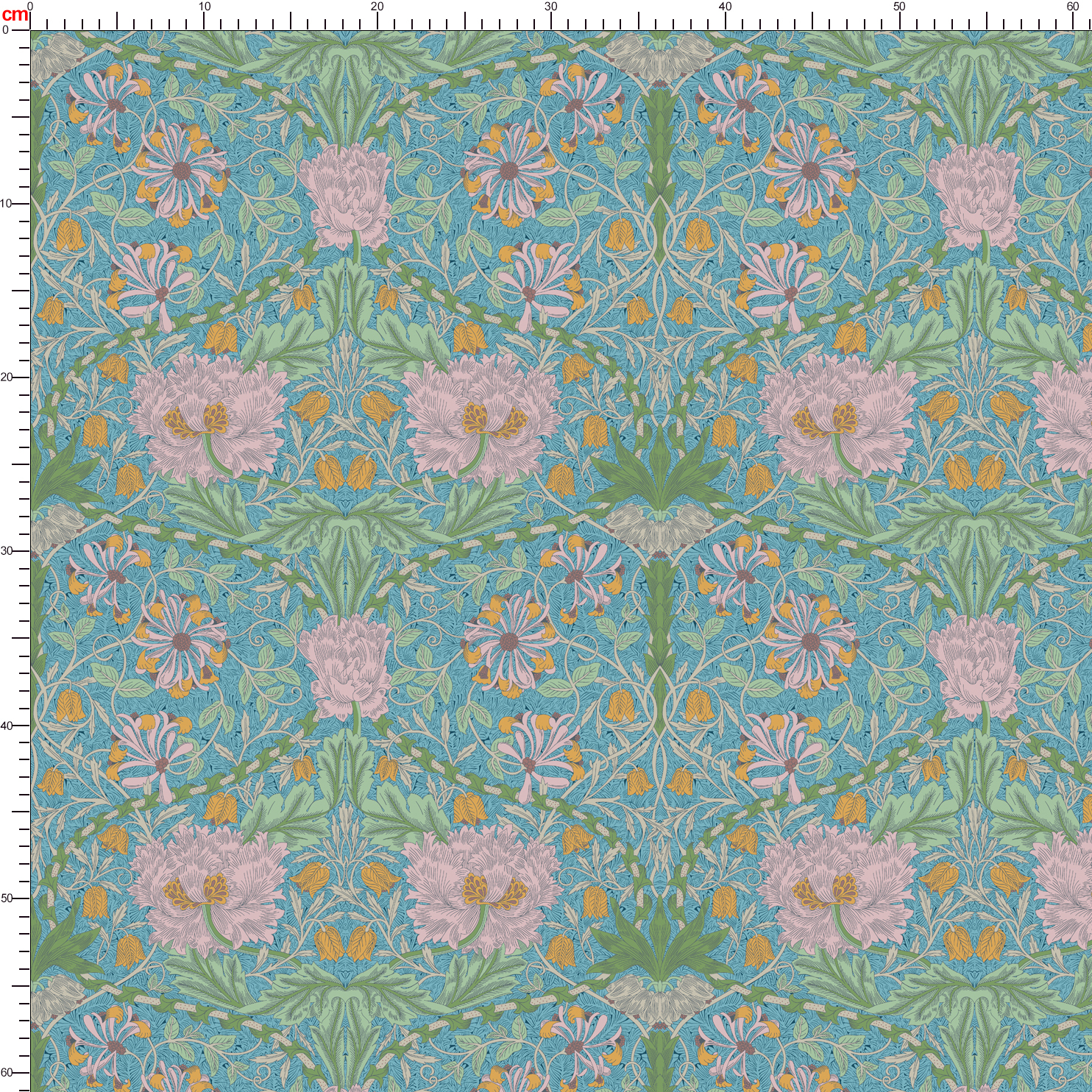 Multi Colorways Liberty Floral Seamless Print Patterns - Tailored Fabric Service by Prinstitch