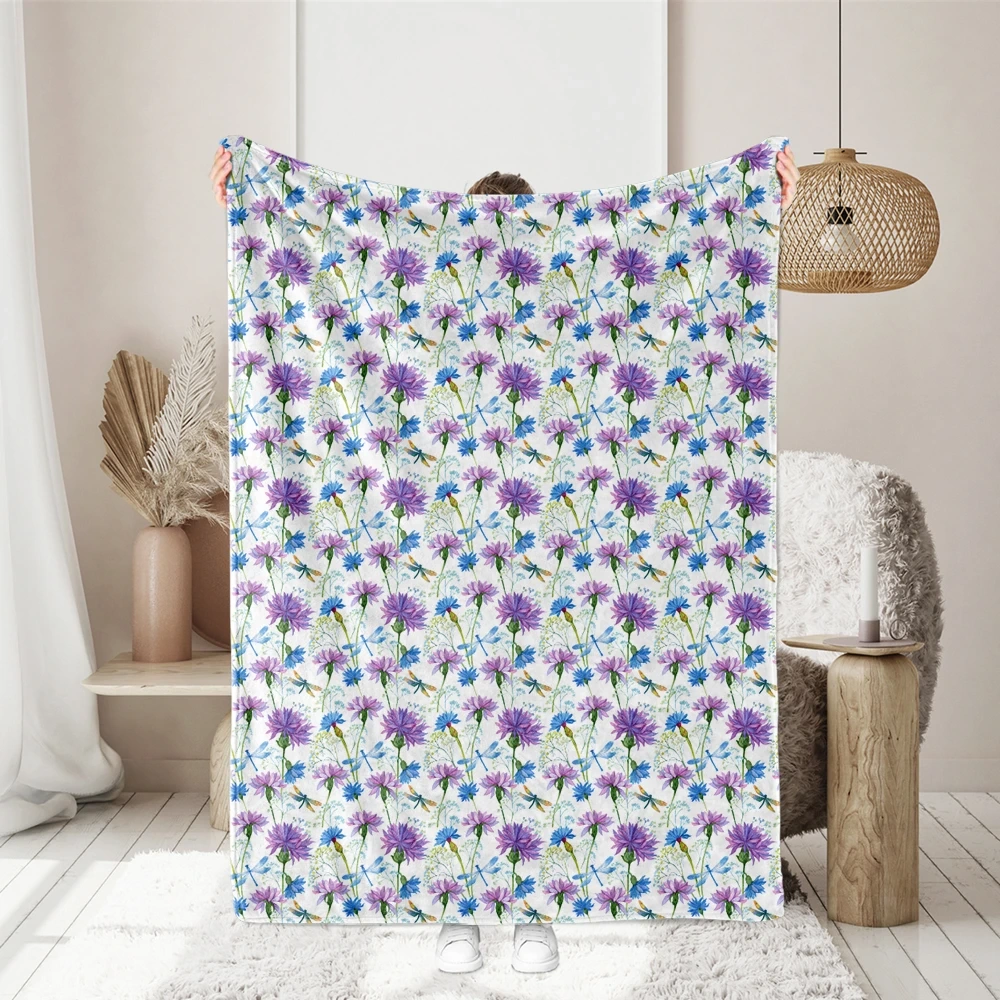Serenity Vintage Dragonfly and Flowers Custom Liberty Floral Fabric – Custom Print Fabrics
