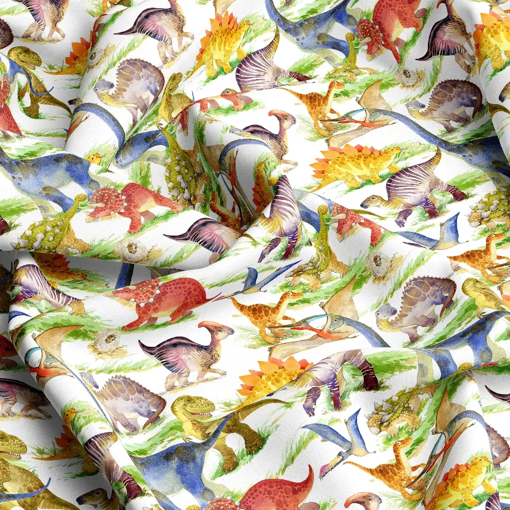 Personalized Cartoon Dinosaur Dragon Fabric Patterns - High - Quality Seamless Designs