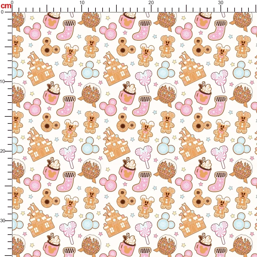 Customized Print Mickey Cookies Fabric - Personalize Your Prints At Prinstitch