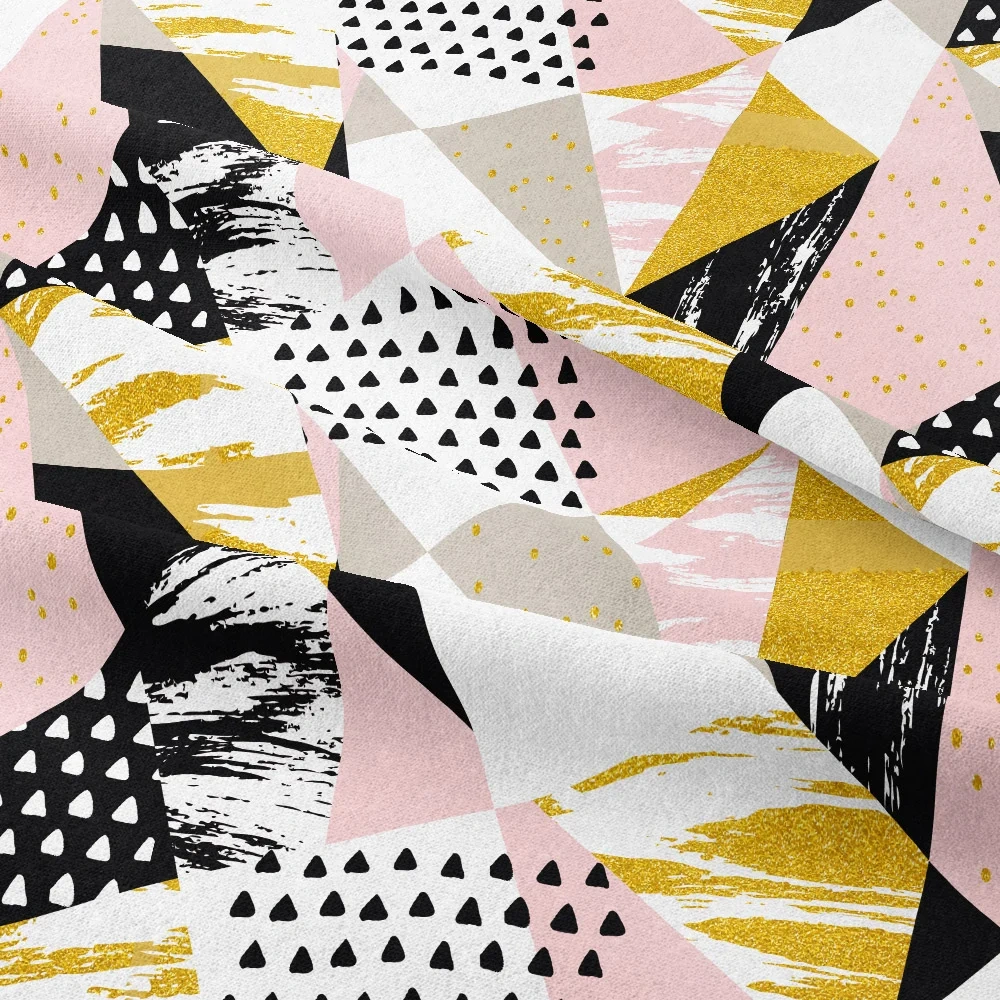 Custom Geometric Patterns Print Fabrics - Seamless Prints for Vibrant Creations