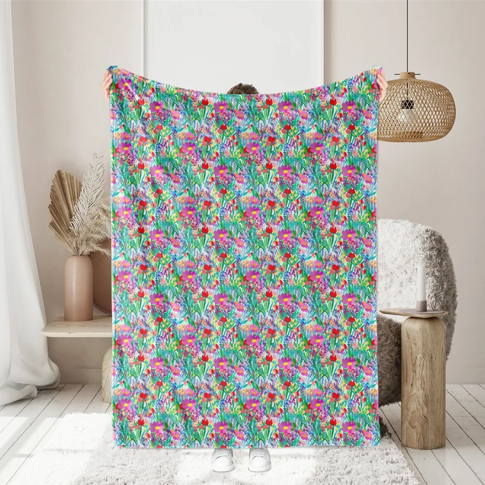 Rich Botanical Patterns Vintage Painting Liberty Floral Print with Layered Design Flowers and Leaves – Custom Print Fabrics