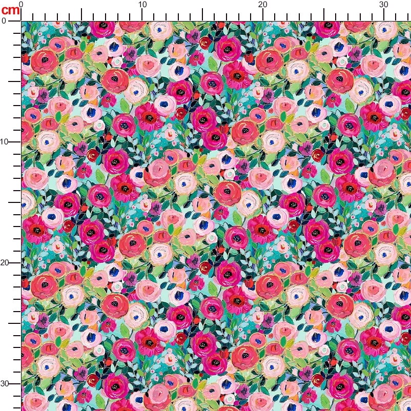 Colorful Liberty Floral Print Exquisite Artistic Feel – Custom Print Fabric
