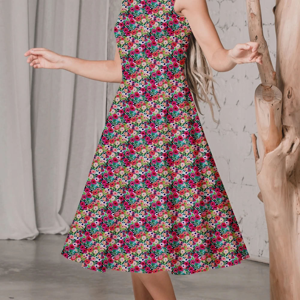Colorful Liberty Floral Print Exquisite Artistic Feel – Custom Print Fabric