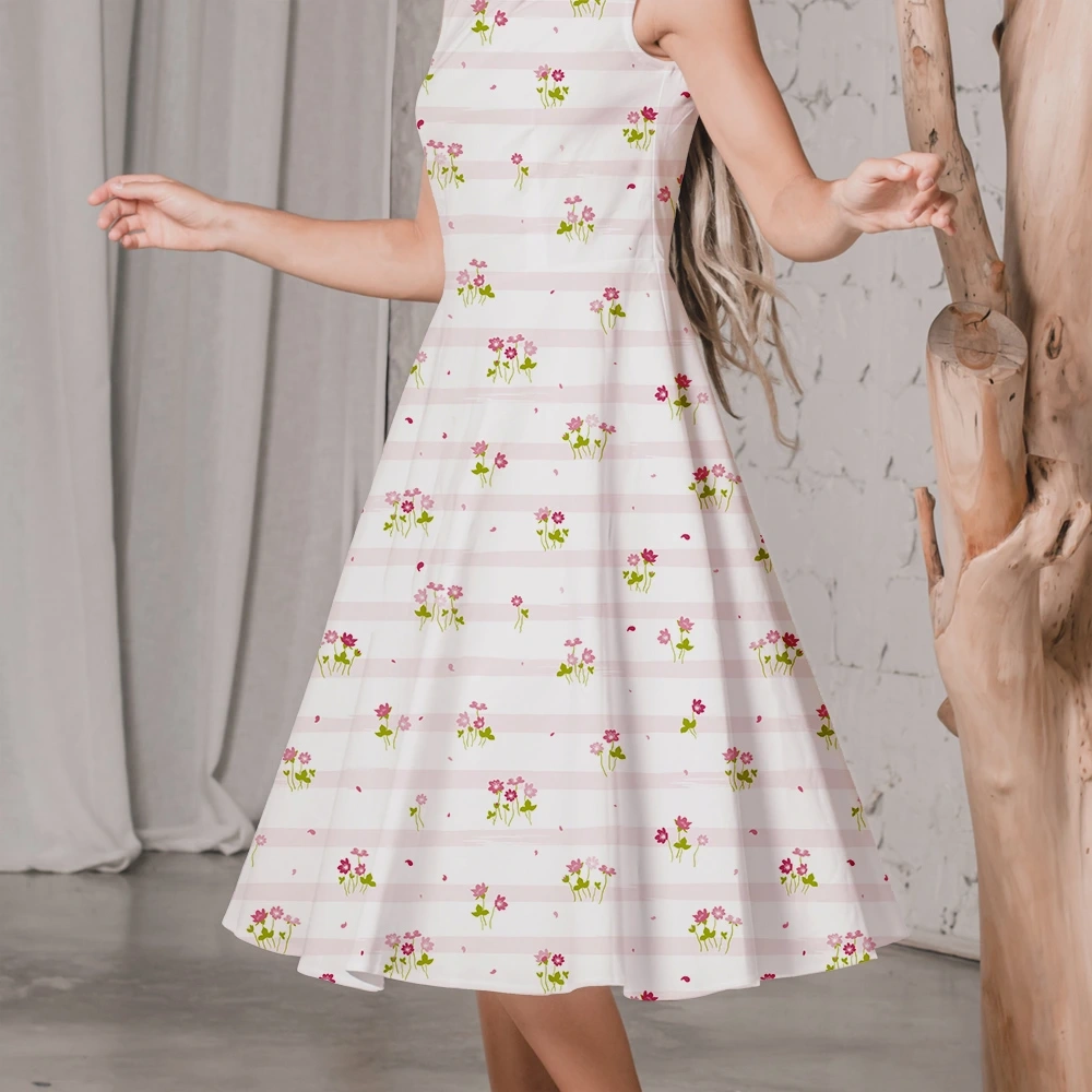 Pure Vintage White Small Floral Liberty Floral Print – Custom Print Fabrics