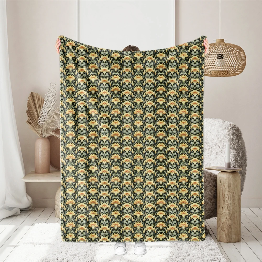 Art Nouveau Liberty Floral with Natural Romantic Delicate Warm Flowers – Custom Print Fabrics