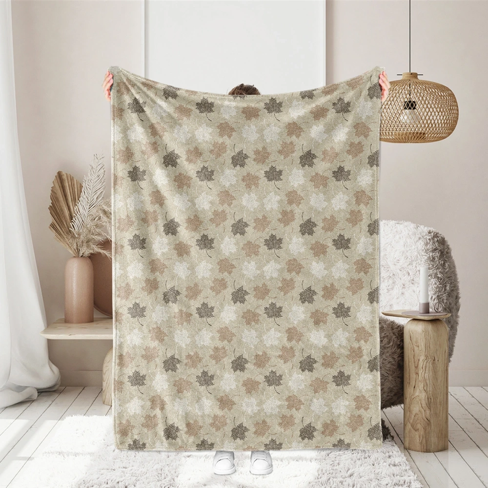 Subdued Vintage Maple Leaf Liberty Floral Print – Custom Print Fabrics