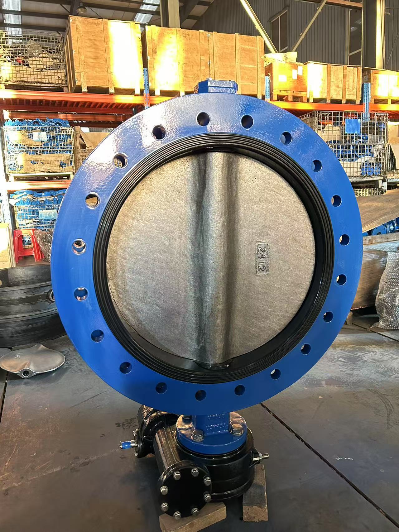 1.4469 Solid Disc Soft Seat U-type Butterfly Valve