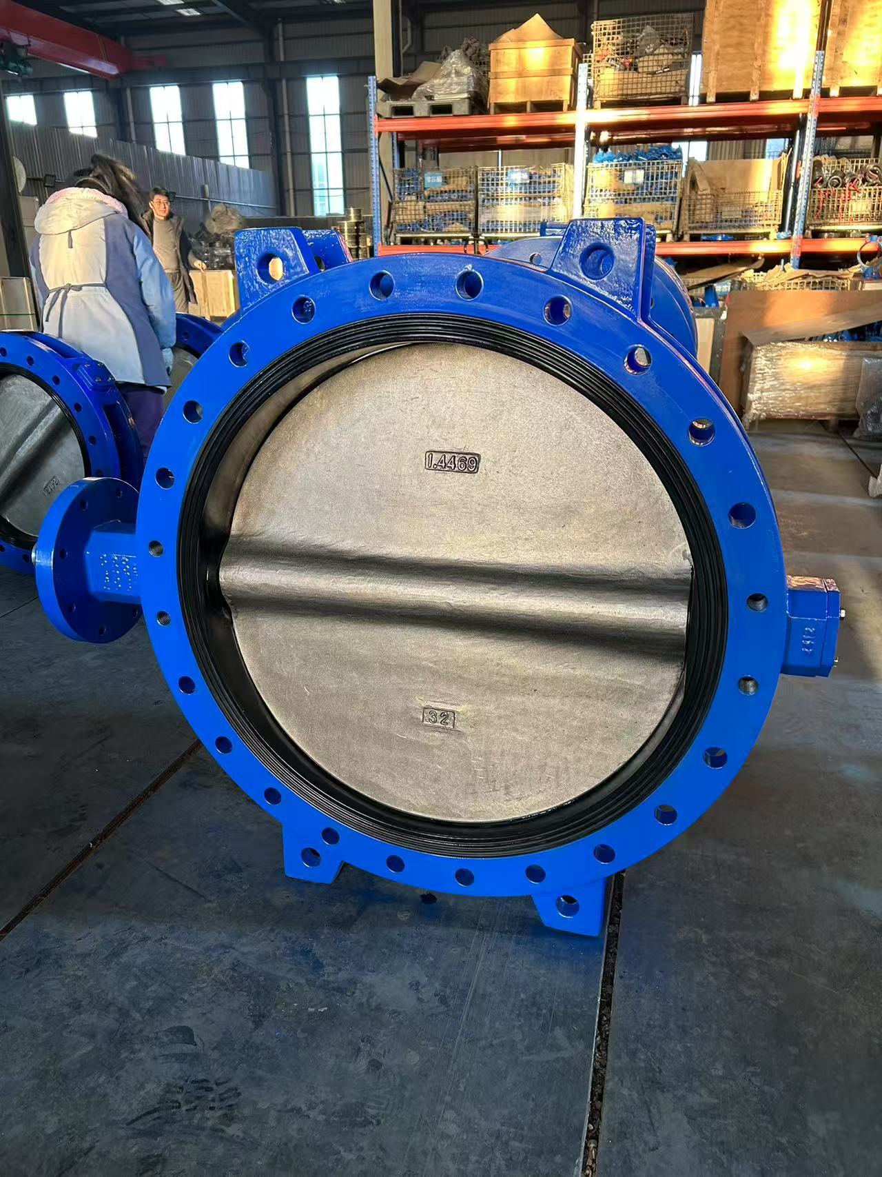1.4469 Solid Disc Soft Seat U-type Butterfly Valve