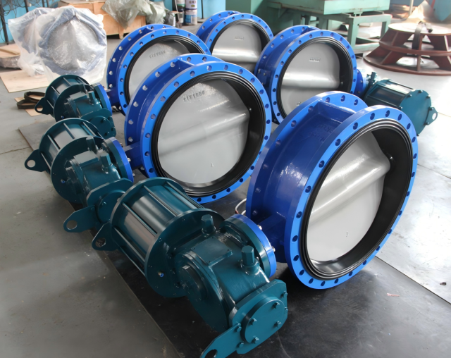 DN700 Double Flange Butterfly Valve — Pneumatic Actuator & Nylon Coated Disc,DN700 Double Flange Butterfly Valve — Pneumatic Actuator & Nylon Coated Disc,Butterfly Valve Manufacturer in China 