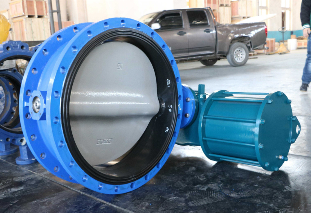 DN700 Double Flange Butterfly Valve — Pneumatic Actuator & Nylon Coated Disc,DN700 Double Flange Butterfly Valve — Pneumatic Actuator & Nylon Coated Disc,Butterfly Valve Manufacturer in China 