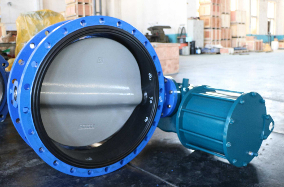 DN700 Double Flange Butterfly Valve — Pneumatic Actuator & Nylon Coated Disc,DN700 Double Flange Butterfly Valve — Pneumatic Actuator & Nylon Coated Disc,Butterfly Valve Manufacturer in China 