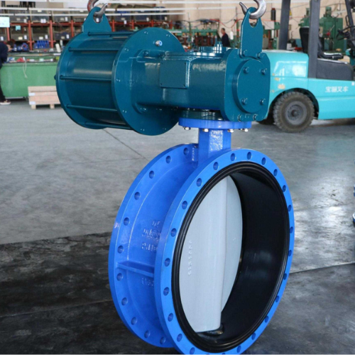 DN700 Double Flange Butterfly Valve — Pneumatic Actuator & Nylon Coated Disc,DN700 Double Flange Butterfly Valve — Pneumatic Actuator & Nylon Coated Disc,Butterfly Valve Manufacturer in China 