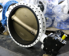 26" Class 150 U Type Butterfly Valve C95800 Al-Bronze Disc Seawater | Laux Valve