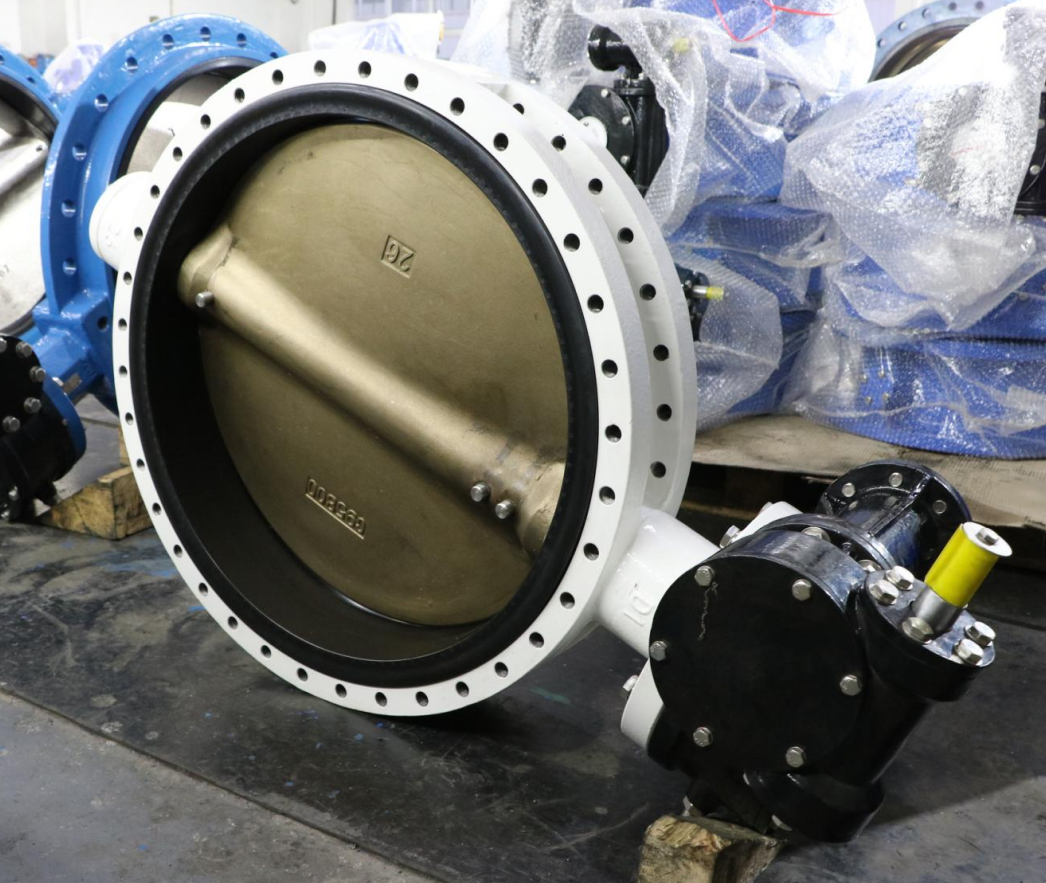 26" Class 150 U Type Butterfly Valve C95800 Al-Bronze Disc Seawater | Laux Valve
