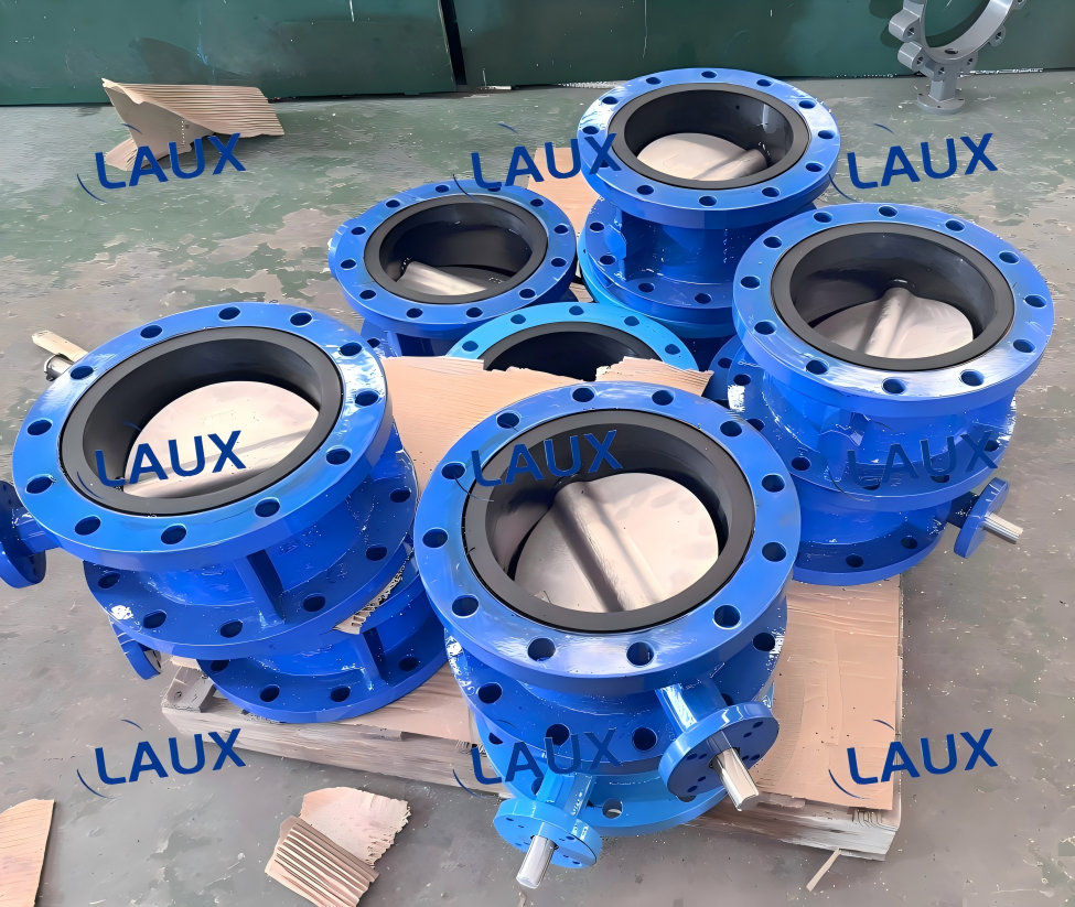 AWWA C504 Concentric Double Flange Butterfly Valve — Class 125, Vulcanized Seat, Flat Face