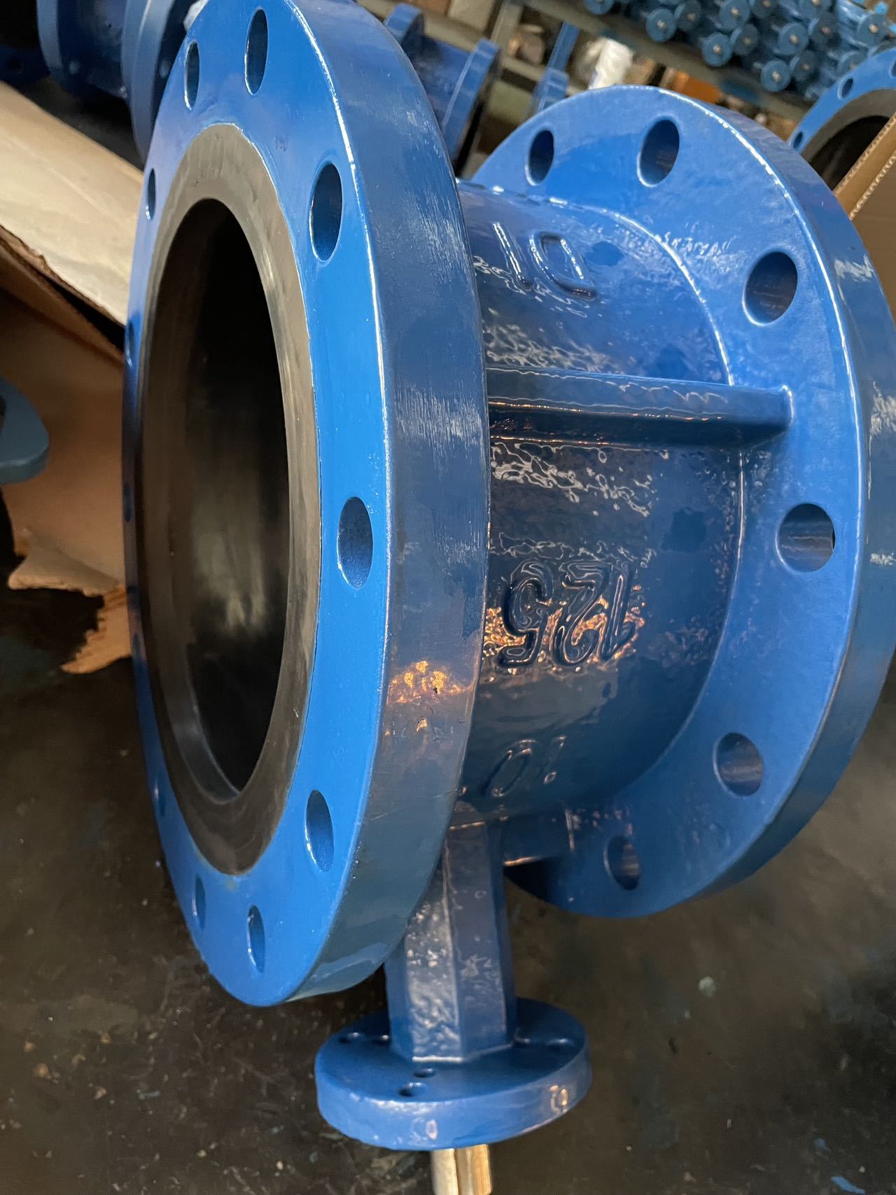 AWWA C504 Concentric Double Flange Butterfly Valve — Class 125, Vulcanized Seat, Flat Face