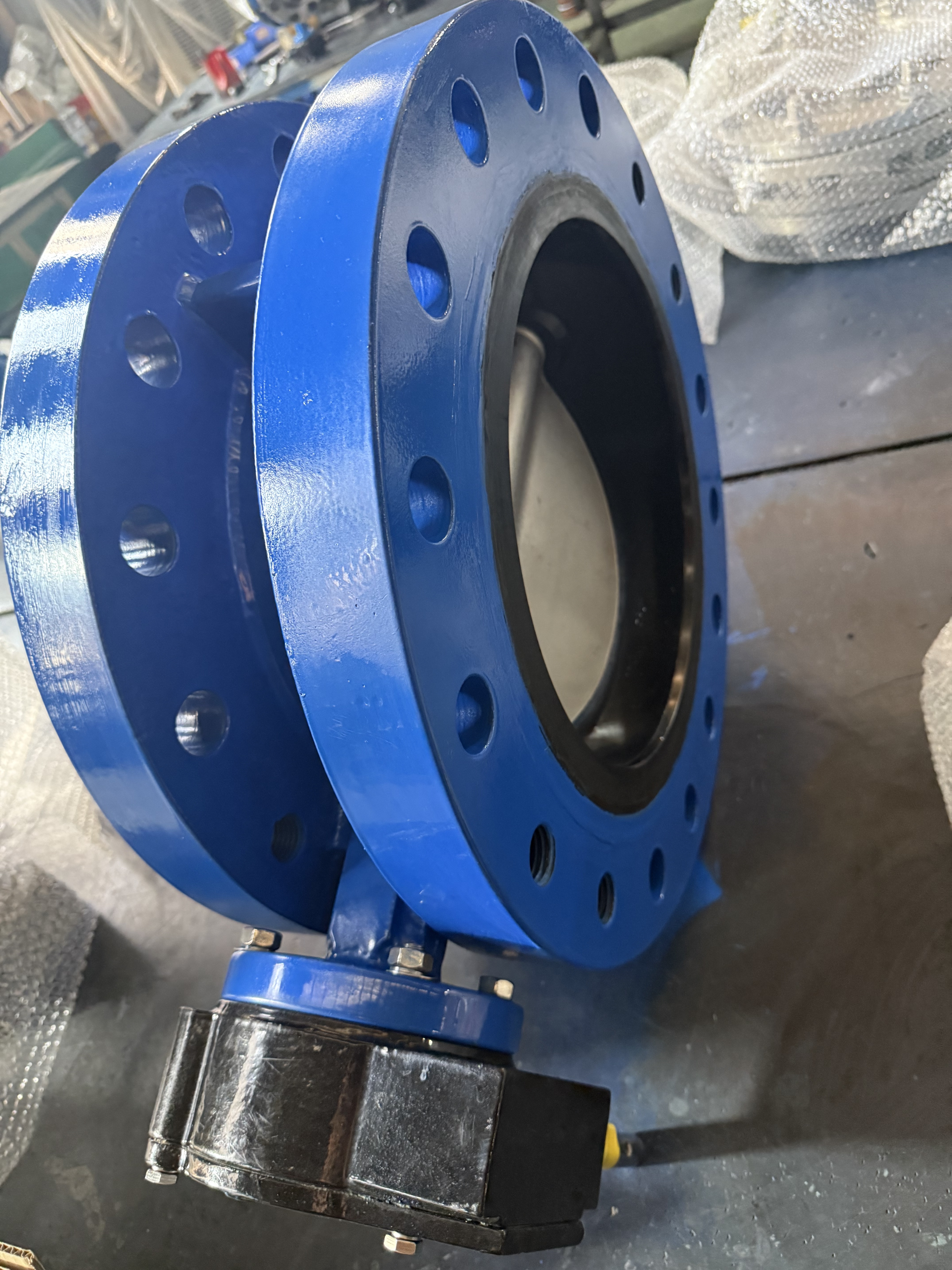 AWWA C504 Concentric Double Flange Butterfly Valve — Class 125, Vulcanized Seat, Flat Face