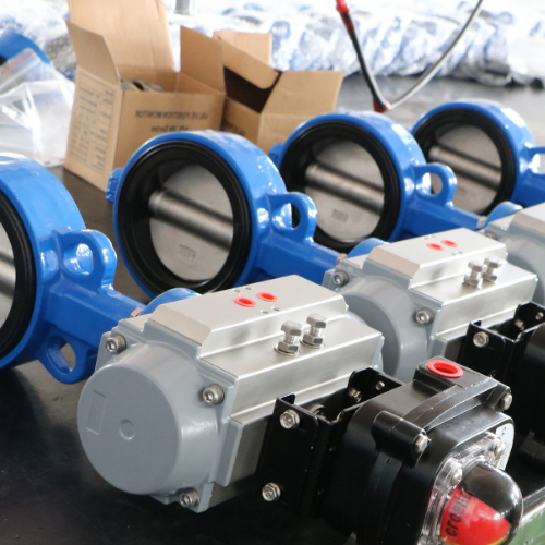 Pneumatic Actuator Wafer Butterfly Valve – Nylon 11 Coated Disc