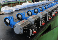 Pneumatic Actuator Wafer Butterfly Valve – Nylon 11 Coated Disc