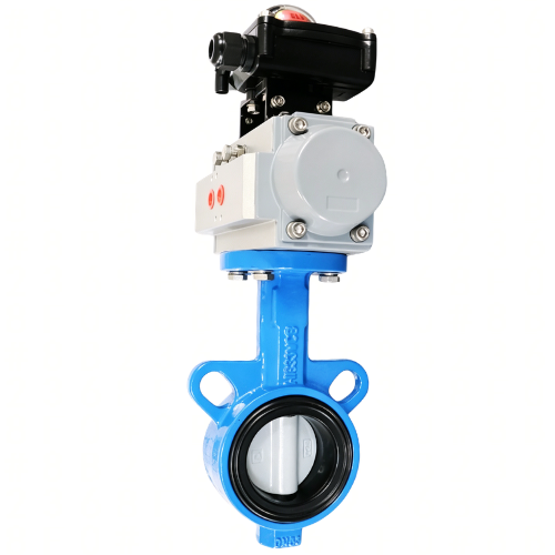 Pneumatic Actuator Wafer Butterfly Valve – Nylon 11 Coated Disc