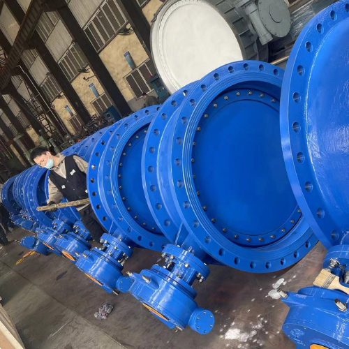 DN1200 PN10 Double Eccentric Butterfly Valve — Russia Wastewater Project