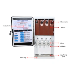 Hot coffee Cold juice vending machine for hotel restaurant use Fully automatic coffee vending machine