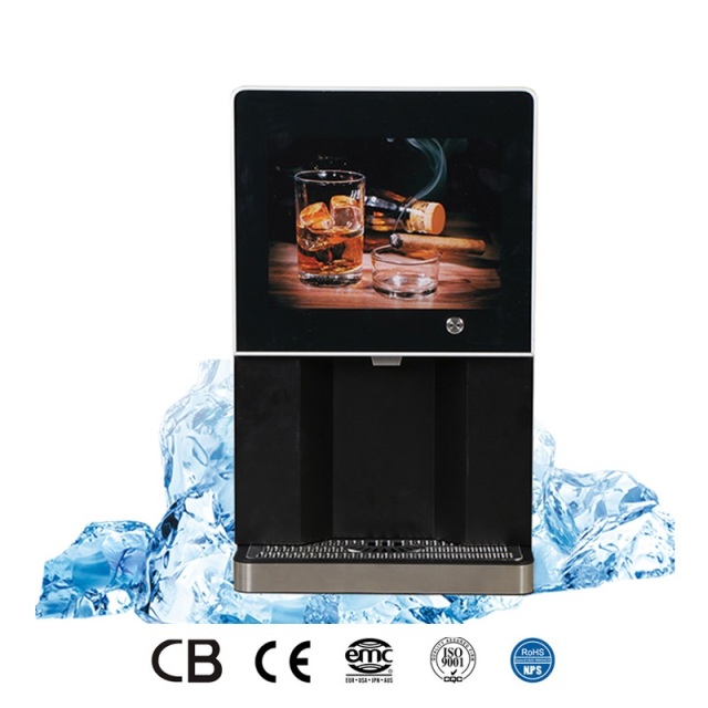 Fully Automatic ice maker dispenser daily production capacity 100kg compatible with coffee machine API provided