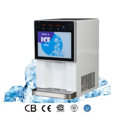 Fully Automatic ice maker dispenser daily production capacity 100kg compatible with coffee machine API provided