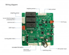 Built-in Ice Maker for commercial type coffee vending machine or equipments with API provided
