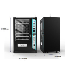 Smart Automatic snacka and drink vending machine with 7 inches touch screen and IOT application
