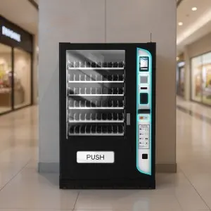 Smart Automatic snacka and drink vending machine with 7 inches touch screen and IOT application
