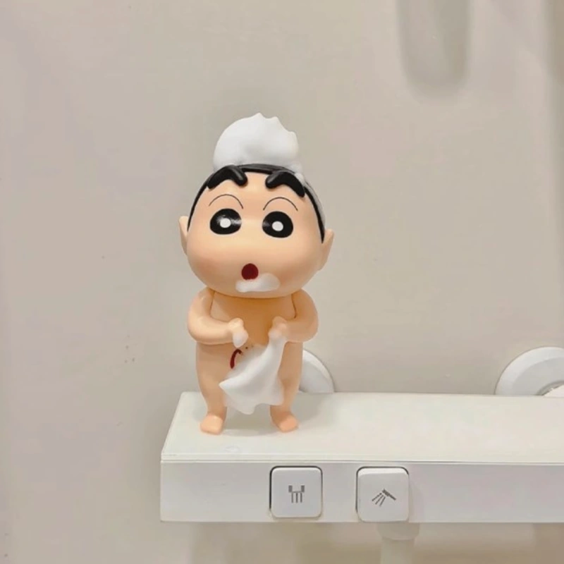 【家居好物】洗澡蠟筆小新浴室擺件玄關創意裝飾飾品高級感小眾