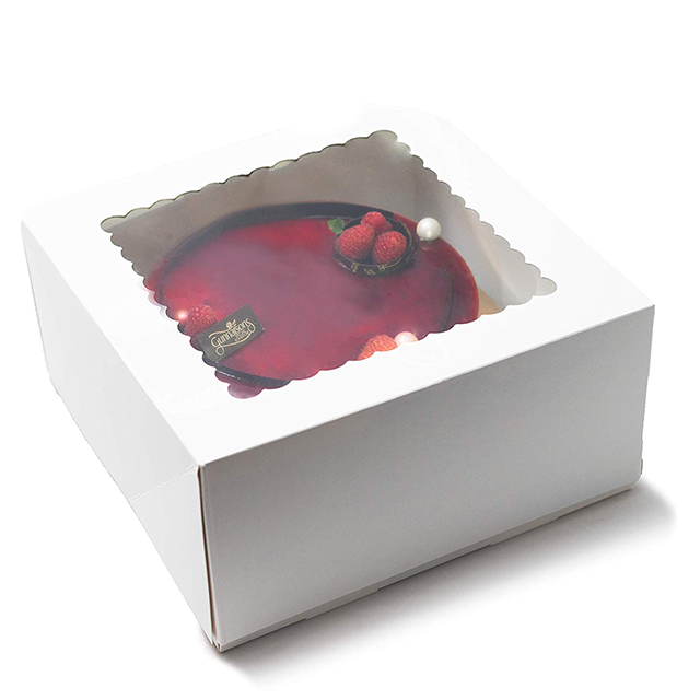 Cake carton boxes with clear window