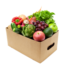 Fruit and vegetable cardboard box