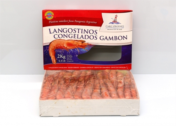 Shrimp carton box with lid