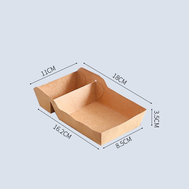 kraft paper disposable lunch container