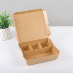 kraft paper disposable lunch container