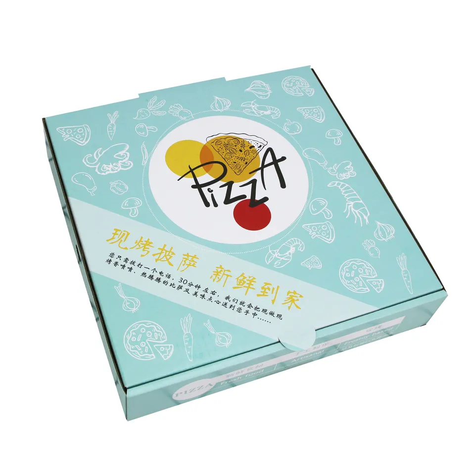 Off set printing frozen pizza box