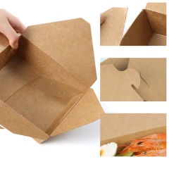 Disposable foldable take away lunch box