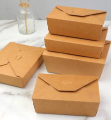 Disposable foldable take away lunch box