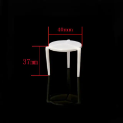 Disposable white pp pizza saver tripod stands
