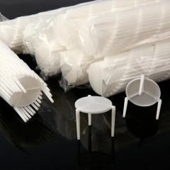 Disposable white pp pizza saver tripod stands