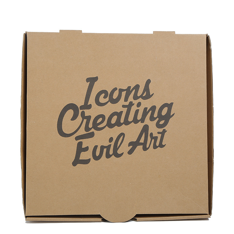 Cheapest Brown Pizza box with 4 colors logo