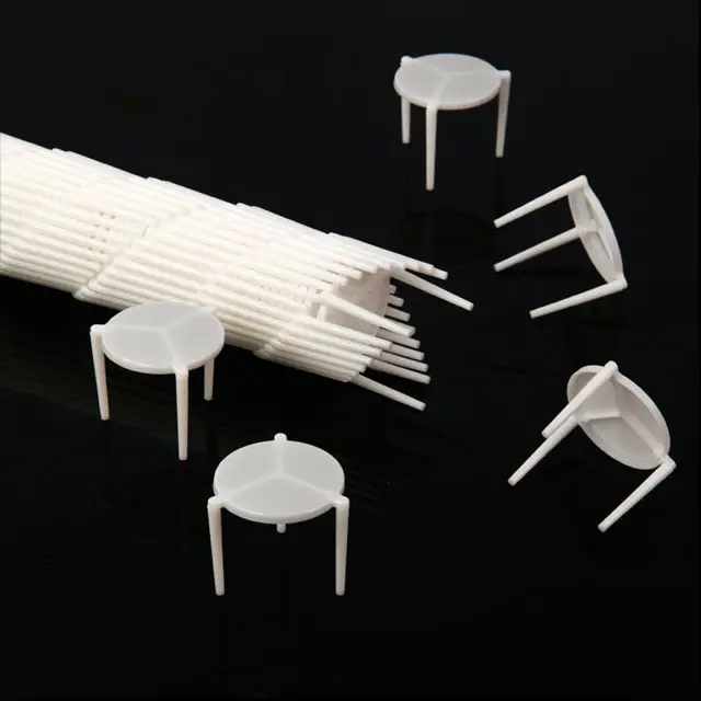 Disposable white pp pizza saver tripod stands