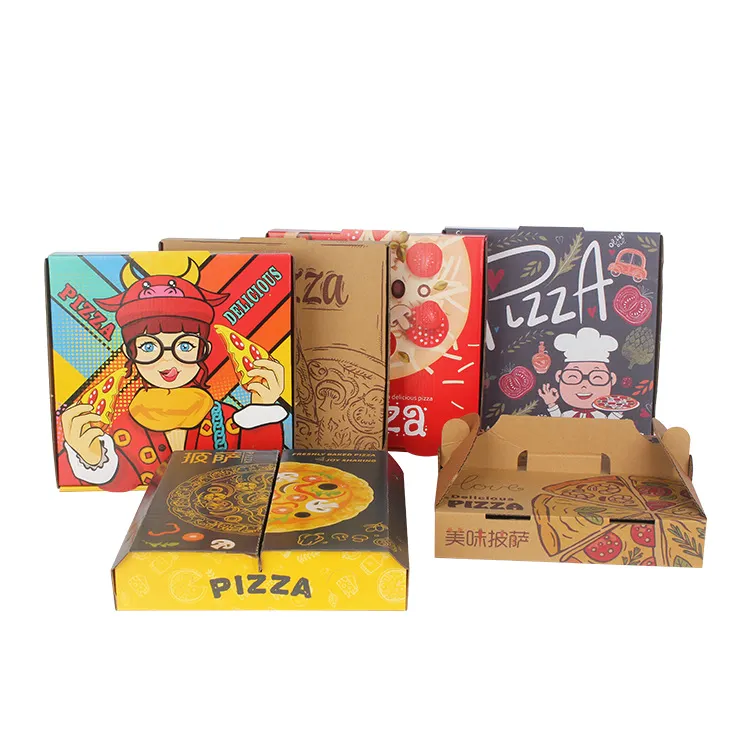 Off set printing frozen pizza box