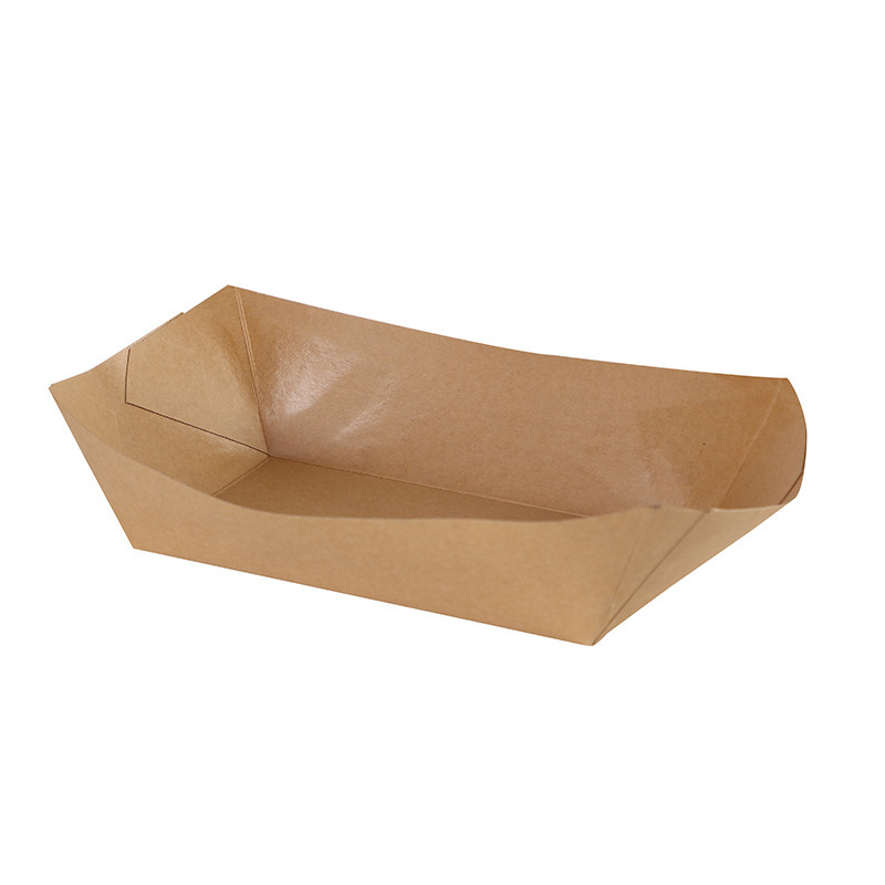 Paper Kraft Food Boats Tray Packaging